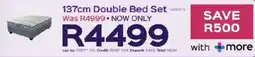 Sleepmasters Sleepmasters 137cm Double Bed Set offer