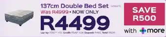 Sleepmasters Sleepmasters 137cm Double Bed Set offer