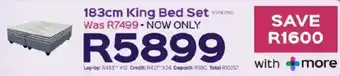 Sleepmasters Sleepmasters 183cm King Bed Set offer