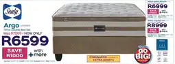Sleepmasters Sealy Argo 137cm Double Bed Set offer