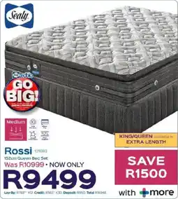Sleepmasters Sealy Rossi 152cm Queen Bed Set offer