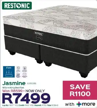 Sleepmasters Restonic Jasmine 183cm King Bed Set offer