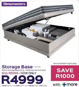 Sleepmasters Sleepmasters Storage Base offer