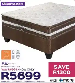 Sleepmasters Sleepmasters Rio 152cm Queen Bed Set offer