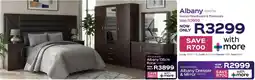Sleepmasters Steel&Rose Albany Queen Headboard & Pedestals offer
