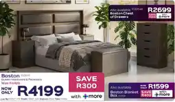 Sleepmasters Steel&Rose Boston Queen Headboard & Pedestals offer