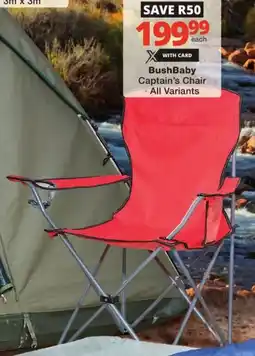 Checkers BushBaby Captain's Chair offer