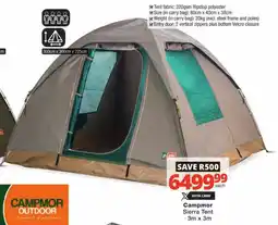 Checkers Campmor Sierra Tent offer