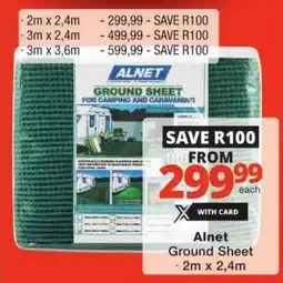 Checkers Alnet Ground Sheet offer