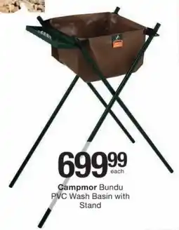 Checkers Campmor Bundu PVC Wash Basin with Stand offer