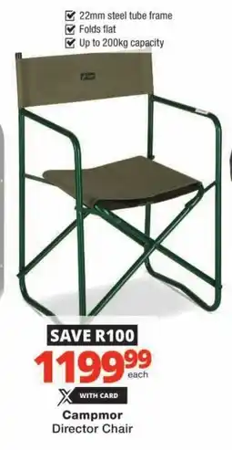 Checkers Campmor Director Chair offer