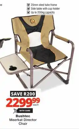 Checkers Bushtec Meerkat Director Chair offer