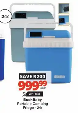 Checkers BushBaby Portable Camping Fridge offer