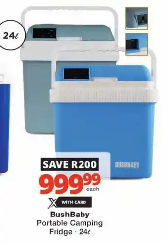 Checkers BushBaby Portable Camping Fridge offer