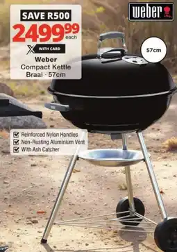 Checkers Weber Compact Kettle Braai offer
