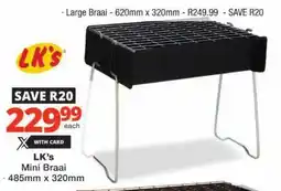 Checkers LK's Mini Braai offer