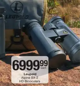 Checkers Leupold Alpine BX-2 HD Binoculars offer