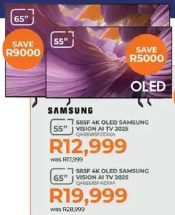 Kloppers Samsung 65" 4K OLED Vision AI TV 2025 offer