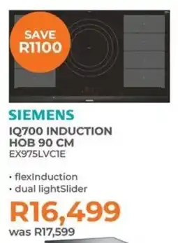 Kloppers Siemens iq700 induction hob offer