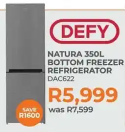 Kloppers Defy natura bottom freezer refrigerator offer