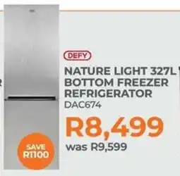 Kloppers Defy nature light bottom freezer refrigerator offer