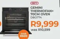 Kloppers Defy gemini thermofan+ oven offer
