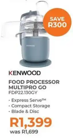 Kloppers Kenwood food processor multipro go offer