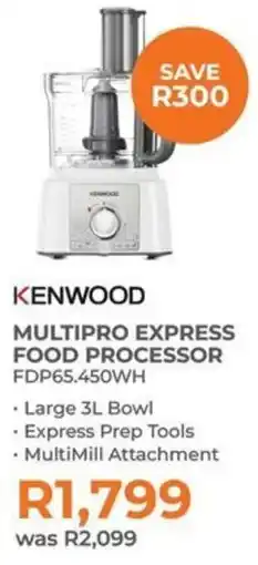Kloppers Kenwood multipro express food processor offer
