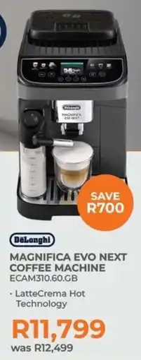 Kloppers DeLonghi magnifica evo next coffee machine offer