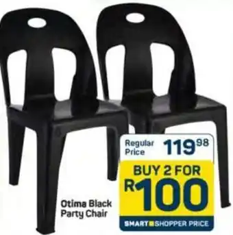 Pick n Pay Hypermarket Otima Black Party Chair offer