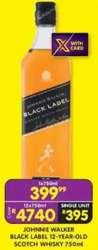 Shoprite Liquor Johnnie walker black label 12-year-old scotch whisky offer