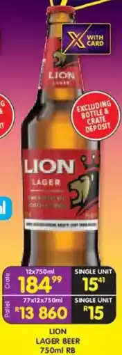 Shoprite Liquor Lion lager beer rb offer