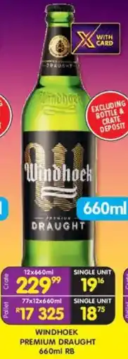 Shoprite Liquor Windhoek premium draught offer