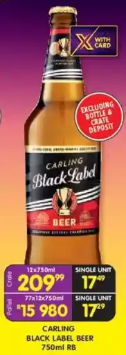 Shoprite Liquor Carling black label beer offer