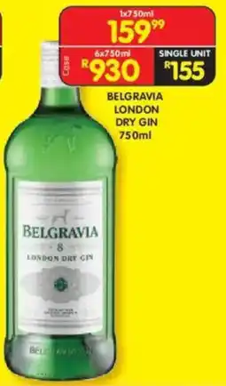 Shoprite Liquor Belgravia london dry gin offer