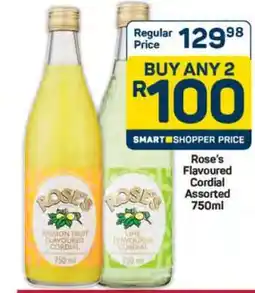 Pick n Pay Hypermarket Rose's Flavoured Cordial Assorted 750ml offer