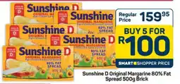 Pick n Pay Hypermarket Sunshine D Original Margarine 80% Fat Spread 500g Brick offer