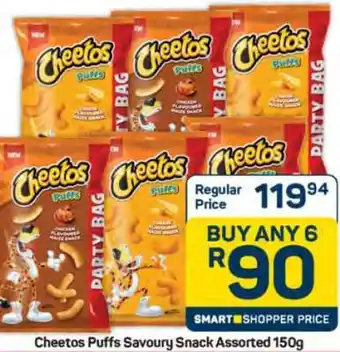 Pick n Pay Hypermarket Cheetos Puffs Savoury Snack Assorted 150g offer