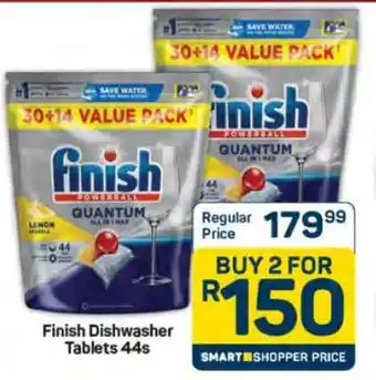 Pick n Pay Hypermarket Finish Dishwasher Tablets 44s offer