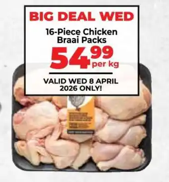 Food Lover's Market 16 Piece Chicken Braai Packs offer