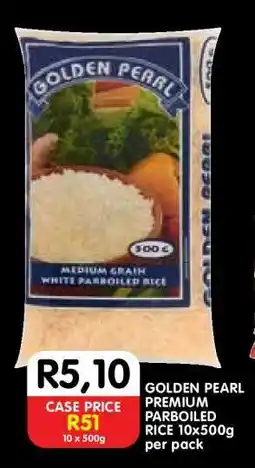 Shoprite GOLDEN PEARL PREMIUM PARBOILED RICE 10x500g per pack offer