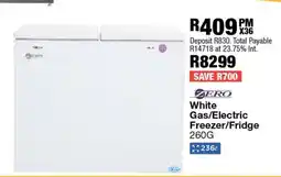 OK Furniture Zero White Gas/Electric Freezer/Fridge 260G offer