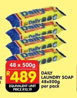 Shoprite DAILY LAUNDRY SOAP 48x500g offer
