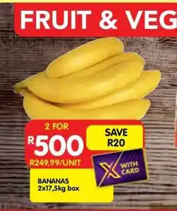 Shoprite BANANAS 2x17,5kg box offer