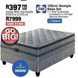 OK Furniture 152cm Georgia Base Set offer