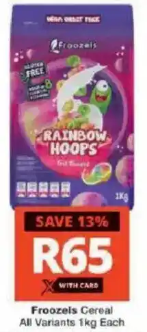 Checkers Hyper Froozels Cereal All Variants offer
