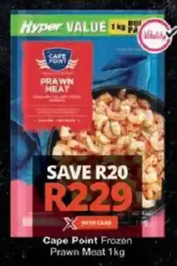 Checkers Hyper Cape Point Frozen Prawn Meat offer