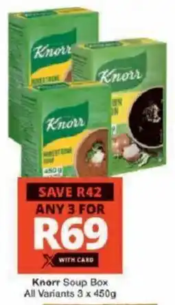 Checkers Hyper Knorr Soup Box All Variants offer
