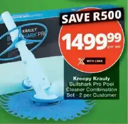 Checkers Hyper Kreepy Krauly Bullshark Pro Pool Cleaner Combination Set offer