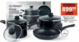Checkers Hyper Quisimo Classic Black Pressed Aluminium Cookware Set offer